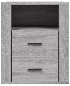 vidaXL Κομοδίνο Γκρι Sonoma 50x36x60 εκ. από Επεξεργασμένο Ξύλο