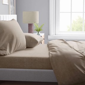 Μαξιλαροθήκη Μελανζέ 02 Golden Beige DimCol 50Χ70 Cotton-Polyester