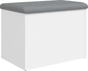 vidaXL Πάγκος Αποθήκευσης Λευκός 62x42x45 εκ. από Τεχνητό Ξύλο