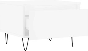 vidaXL Τραπεζάκια Σαλονιού 2 τεμ. Λευκά 50 x 46 x 35 εκ. Επεξεργ. Ξύλο