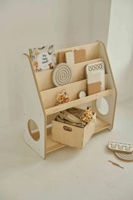 Βιβλιοθήκη Montessori με 2 Κουτιά Αποθήκευσης BabyWood