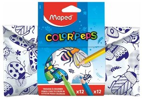 Σετ Μαρκαδόροι Maped 984729 Μαύρο 12 Τεμάχια