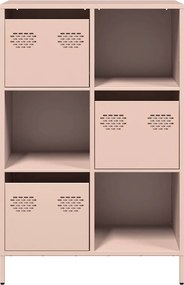 vidaXL Ντουλάπα Ροζ 68x39x103,5 εκ. από Χάλυβα