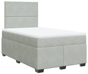 ΚΡΕΒΑΤΙ BOXSPRING ΜΕ ΣΤΡΩΜΑ ΑΝΟΙΧΤΟ ΓΚΡΙ 120X190 ΕΚ. ΒΕΛΟΥΔΙΝΟ 3293152