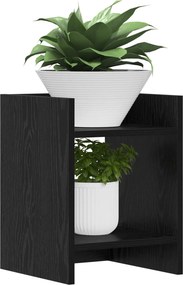 vidaXL Βάση φυτών 2 τεμ. Μαύρη Δρυς 30 x 30 x 40 cm Επεξεργασμένο Ξύλο