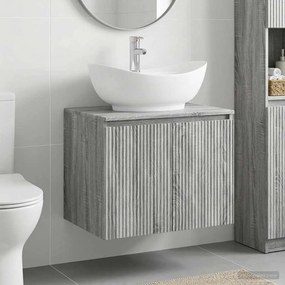 vidaXL Σετ Επίπλων Μπάνιου Γκρι Sonoma Επεξεργασμένο Ξύλο