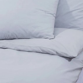 Σετ Παπλωματοθήκη vidaXL Γκρι 155x220 εκ. Βαμβακερό