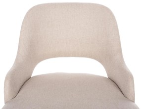 Σετ τραπεζαρίας 5 τεμ με Τραπέζι DENTY και 4 Καρέκλες DELF Δρύς - Μπέζ