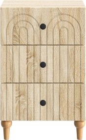 vidaXL Κομοδίνο Sonoma Δρυς 43x 41 x 66,5 εκ Επεξεργασμένο Ξύλο