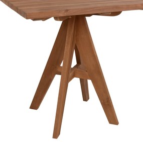 Τραπέζι LEO C9622.11 Τετράγωνο απο Μασίφ Ξύλο TEAK Φυσικό 80x80x75Y εκ. 80x80x75 εκ.