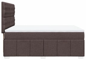 ΚΡΕΒΑΤΙ BOXSPRING ΜΕ ΣΤΡΩΜΑ ΣΚΟΥΡΟ ΚΑΦΕ 160X200 ΕΚ ΥΦΑΣΜΑΤΙΝΟ 3291729