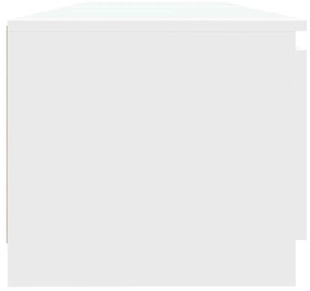 vidaXL Έπιπλο Τηλεόρασης με LED Λευκό 140x40x35,5 εκ.