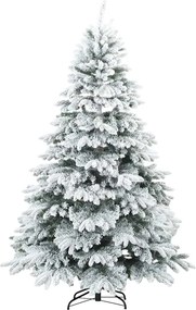 vidaXL Τεχνητό Χριστουγεννιάτικο Δέντρο Λευκό 180 cm ΠΕ και PVC