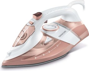 Σίδερo Ατμού με Κεραμική Πλάκα Drip-Stop 3200W Sencor SSI 8300RS Λευκό/Ροζ
