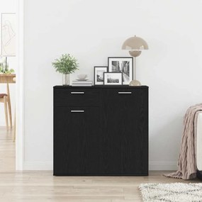 vidaXL Μπουφές από Μαύρη Δρυς 80x36x75 εκ. από Τεχνητό Ξύλο