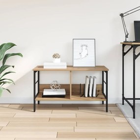 vidaXL Ράφι Βιβλίων 2 επιπέδων 82 x 32 x 47 εκ. Επεξεργασμένο Ξύλο