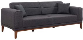 Καναπές - Κρεβάτι Τριθέσιος Liones 867UNQ1364 223x94x82cm Anthracite