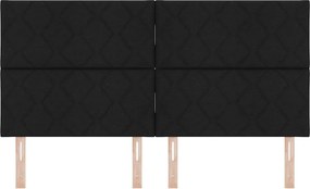 vidaXL Κεφαλάρι Μαύρο 180 cm ύφασμα