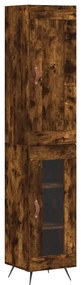 vidaXL Ντουλάπι Καπνιστή δρυς 34,5x34x180 εκ. από Επεξεργασμένο Ξύλο