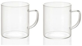 Φλυτζάνια Καφέ (Σετ 2Τμχ) LBTAH-MS19209 Φ7,5x8,5cm 300ml Clear Andrea House Glass