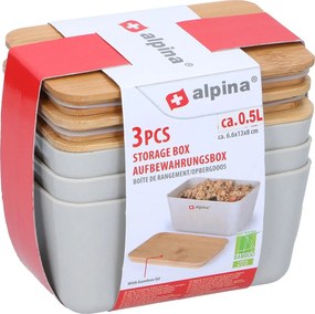 Δοχεία Αποθήκευσης 500ml (Σετ 3τμχ) Alpina 871125225151