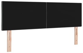 vidaXL Κεφαλάρι με κεφαλάρι Σκούρο Γκρι 144 cm Τεχνητό Δέρμα