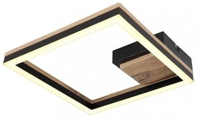 Πλαφονιέρα Φωτιστικό Οροφής LED 12W Μαύρο Τετράγωνο Beatrix 67297D Globo Lighting-67297D-Μαύρο 67297D