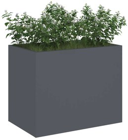 vidaXL Γλάστρα Κήπου Ανθρακί 50 x 32 x 40 εκ Κρύα έλαση από χάλυβα