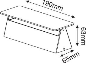 Απλίκα LED Εξωτερικού Χώρου Aca Melfa LG1201G