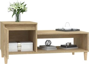 vidaXL Τραπεζάκι Σαλονιού Sonoma Δρυς 100x50x45 εκ. Επεξεργασμένο Ξύλο