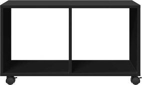 vidaXL Ντουλάπι Τροχήλατο Μαύρο 72x33x42,5 εκ. από Επεξ. Ξύλο