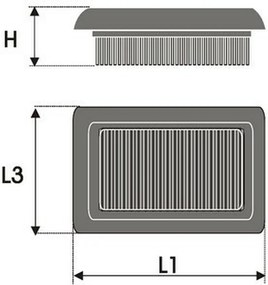 Φίλτρο αέρα Green Filters P950347