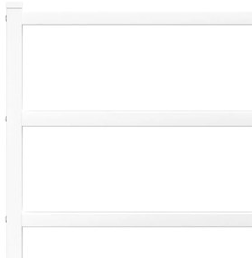 Πλαίσιο Κρεβατιού με Κεφαλάρι Λευκό 80 x 200 εκ. Μεταλλικό - Λευκό