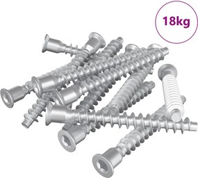 vidaXL Βίδες Επιβεβαίωσης 2100 pcs Ασημί Μέταλλο