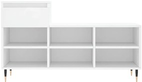 vidaXL Παπουτσοθήκη Λευκή 102x36x60 εκ. από Επεξεργασμένο Ξύλο