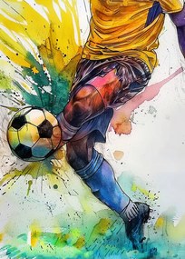 Εικονογράφηση Sport Watercolor Football, Justyna Jaszke