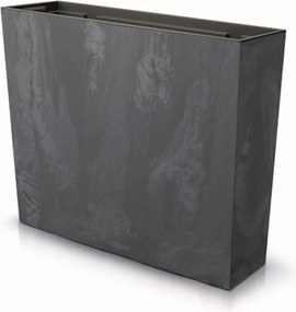 Ζαρντινιέρα ανθρακί beton effect Υ68,6x77x23,5εκ.