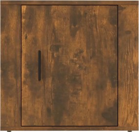 vidaXL Κομοδίνα 2 τεμ. Καπνιστή Δρυς 50x39x47 εκ.
