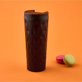 Stewehome Θερμός κούπα από ανοξείδωτο χάλυβα 400 ml Μαύρο