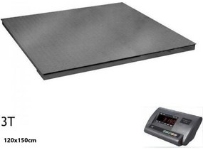 Ηλεκτρονική Πλάστιγγα 120x150cm με Ικανότητα Ζύγισης 3000kg και Υποδιαίρεση 500gr