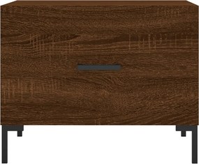 vidaXL Τραπεζάκια Σαλονιού 2 τεμ Brown Oak 50x50x40 εκ Επεξ. Ξύλο
