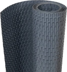 vidaXL Διαχωριστικό Βεράντας 10 τεμ. Ανθρακί 255x19 εκ. Συνθ. Ρατάν