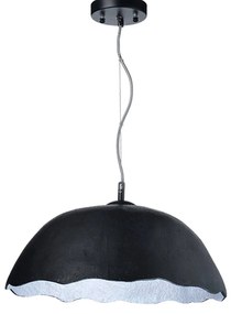 Φωτιστικό Οροφής Από Πηλό V3729451PBS Black & Silver Clay