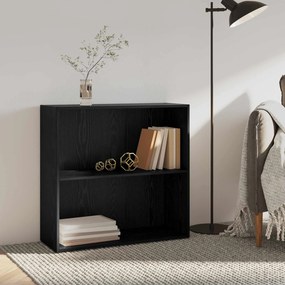 vidaXL Ράφι Βιβλίων 80 x 30 x 76,5 εκ Επεξεργασμένο Ξύλο Μαύρη Οξυά