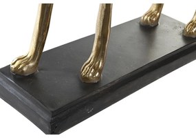 Διακοσμητική Φιγούρα DKD Home Decor 44,5 x 17 x 65,5 cm Μαύρο Χρυσό Σκύλος