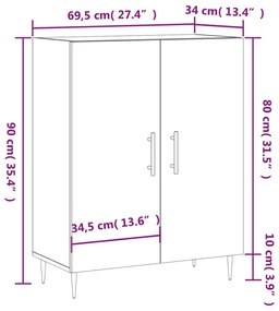 ΝΤΟΥΛΑΠΙ ΚΑΦΕ ΔΡΥΣ 69,5 X 34 X 90 ΕΚ. ΕΠΕΞΕΡΓΑΣΜΕΝΟ ΞΥΛΟ 827715