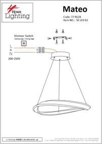 SE LED 62 MATEO PENDANT COFFEE BROWN Β5