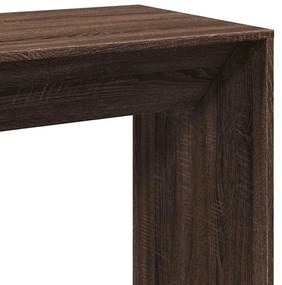 vidaXL Τραπέζι Μπαρ Καφέ Δρυς 102x50x103,5εκ. Επεξεργ. Ξύλο
