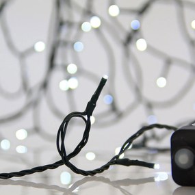 Χριστουγεννιάτικα Λαμπάκια 300 Led Σε Σειρά 17.9μ Ψυχρό Λευκό Με 8 Προγράμματα Eurolamp 600-11540
