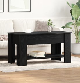 vidaXL Μαύρο Ξύλινο Τραπέζι Σαλονιού - 101x49x52 εκ. Κατασκευασμένο από Τεχνητό Ξύλο